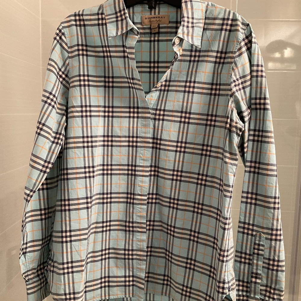 Burberry Plaid Button Down Shirt
